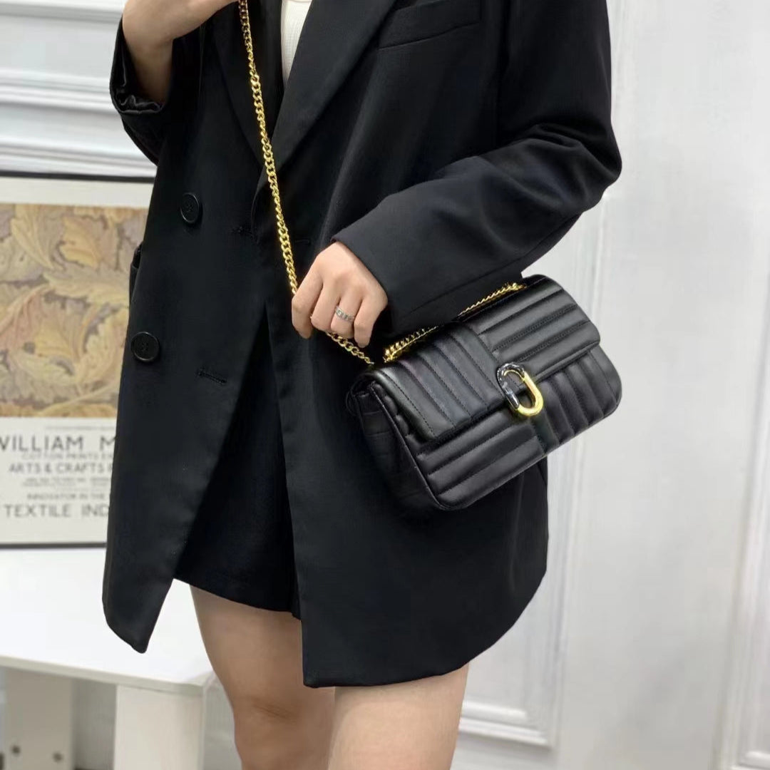 Black shoulder bag