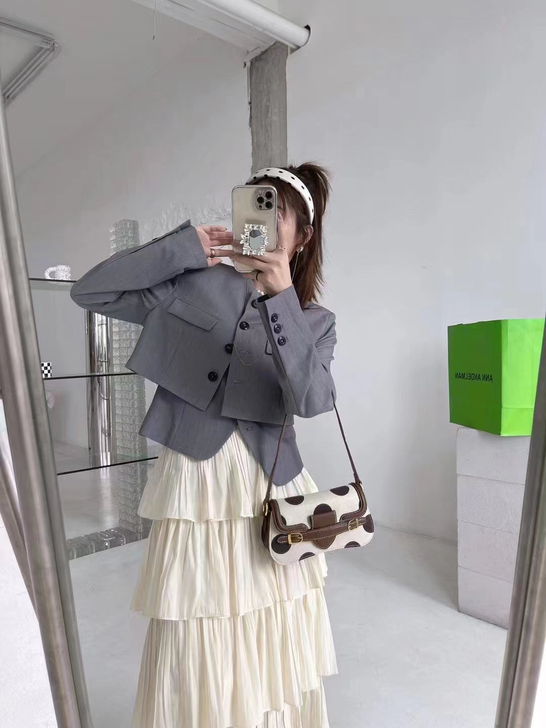 Crossbody Wallet in Monogram Leather