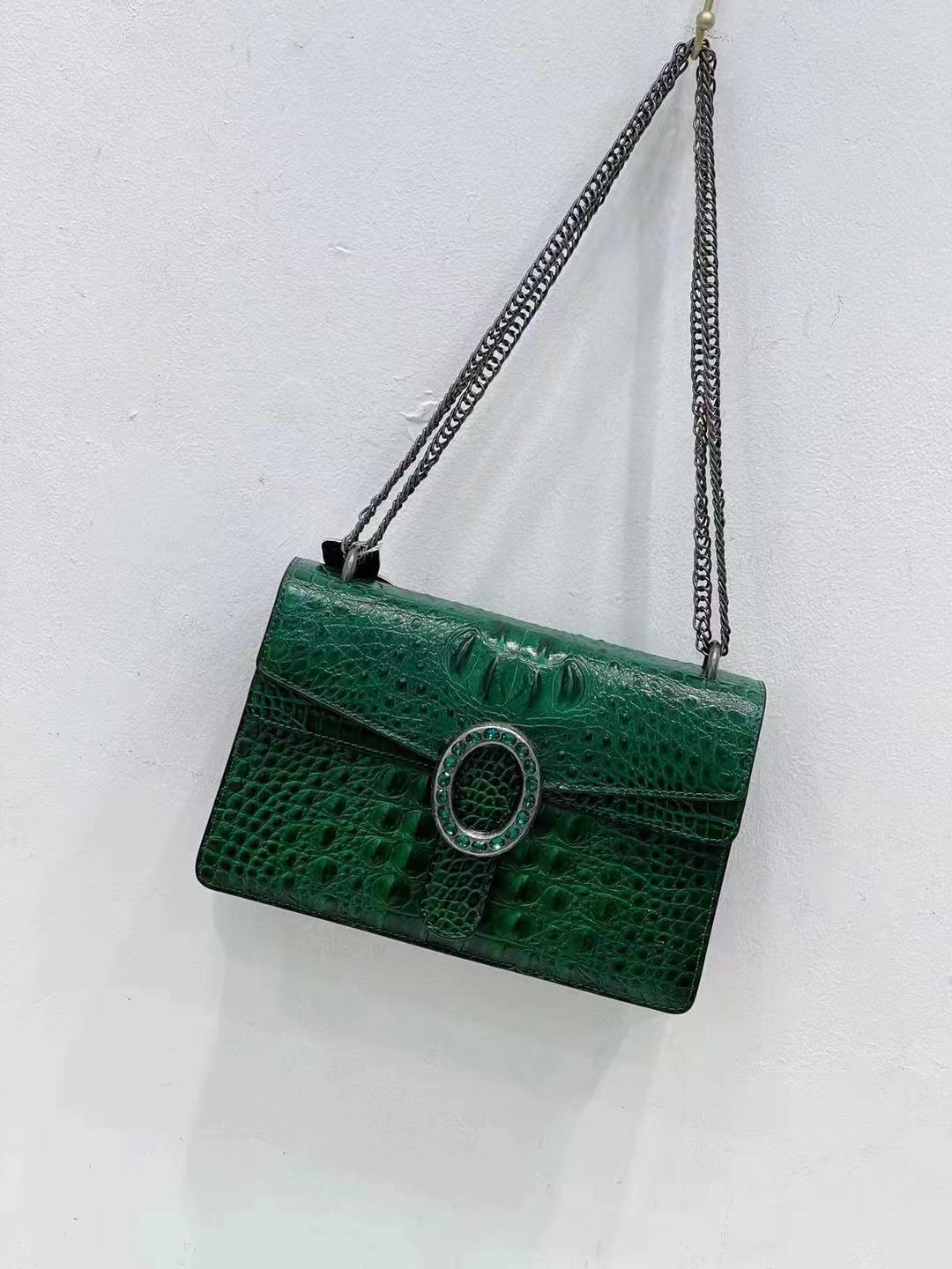 Red leather bag shoulder bag