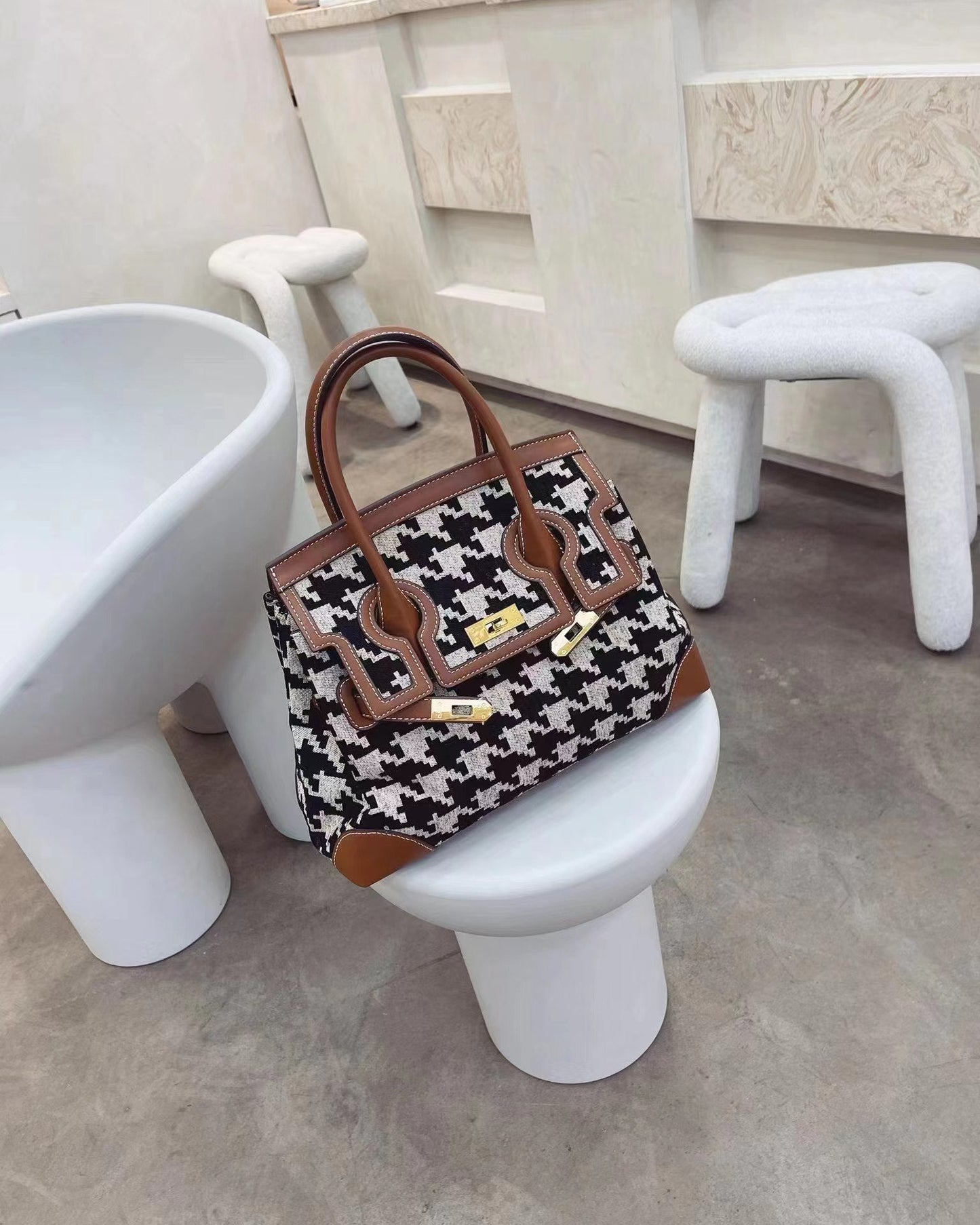 Checkered bag