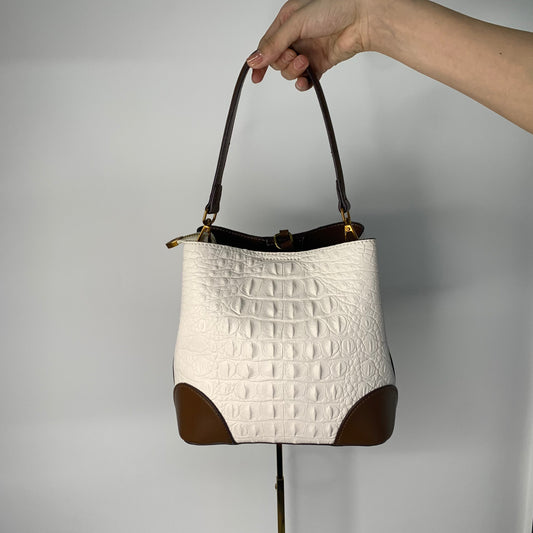 [YX] White brown bag-1