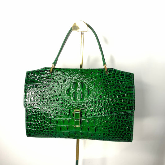 [YX] Serpentine green bag-1