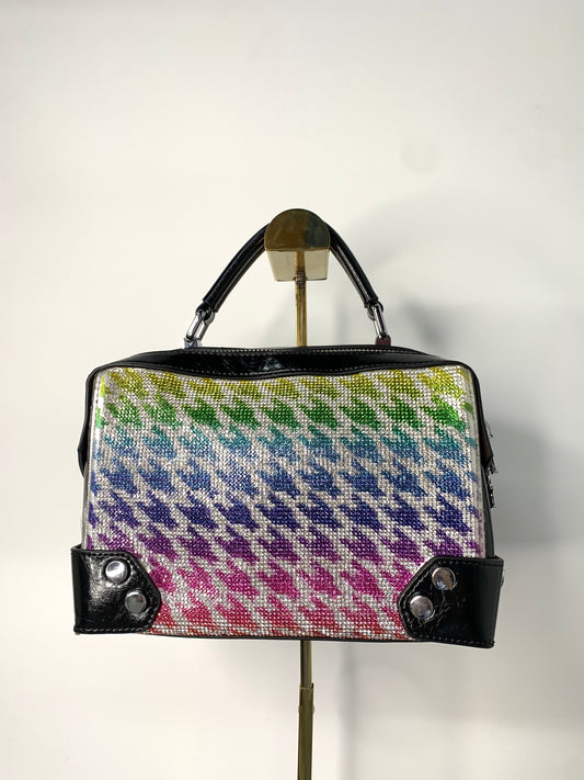 [YX] Rainbow-colored leather bag-1