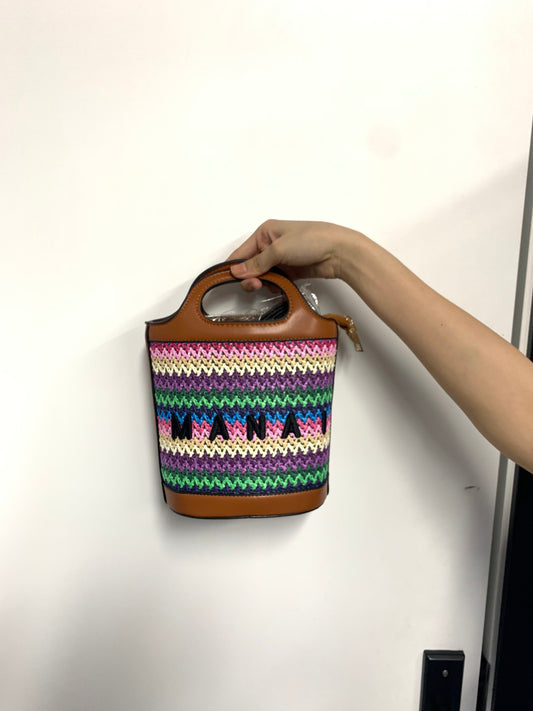 [YX]Colour woven bag-1