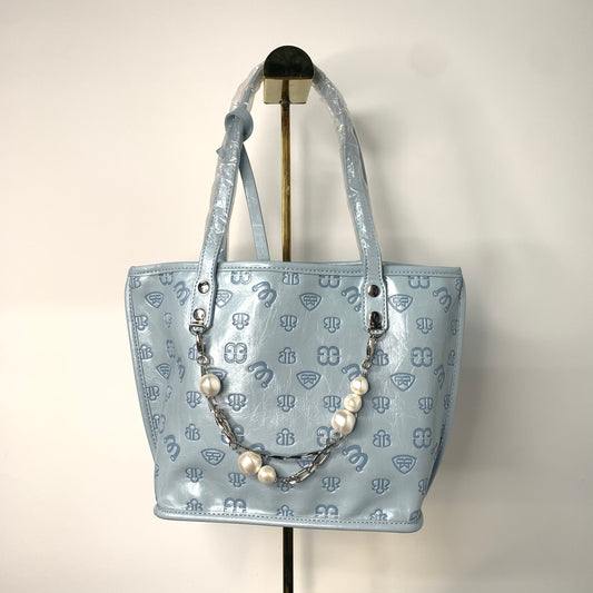 [YX]Pearl embellished chain bag-1