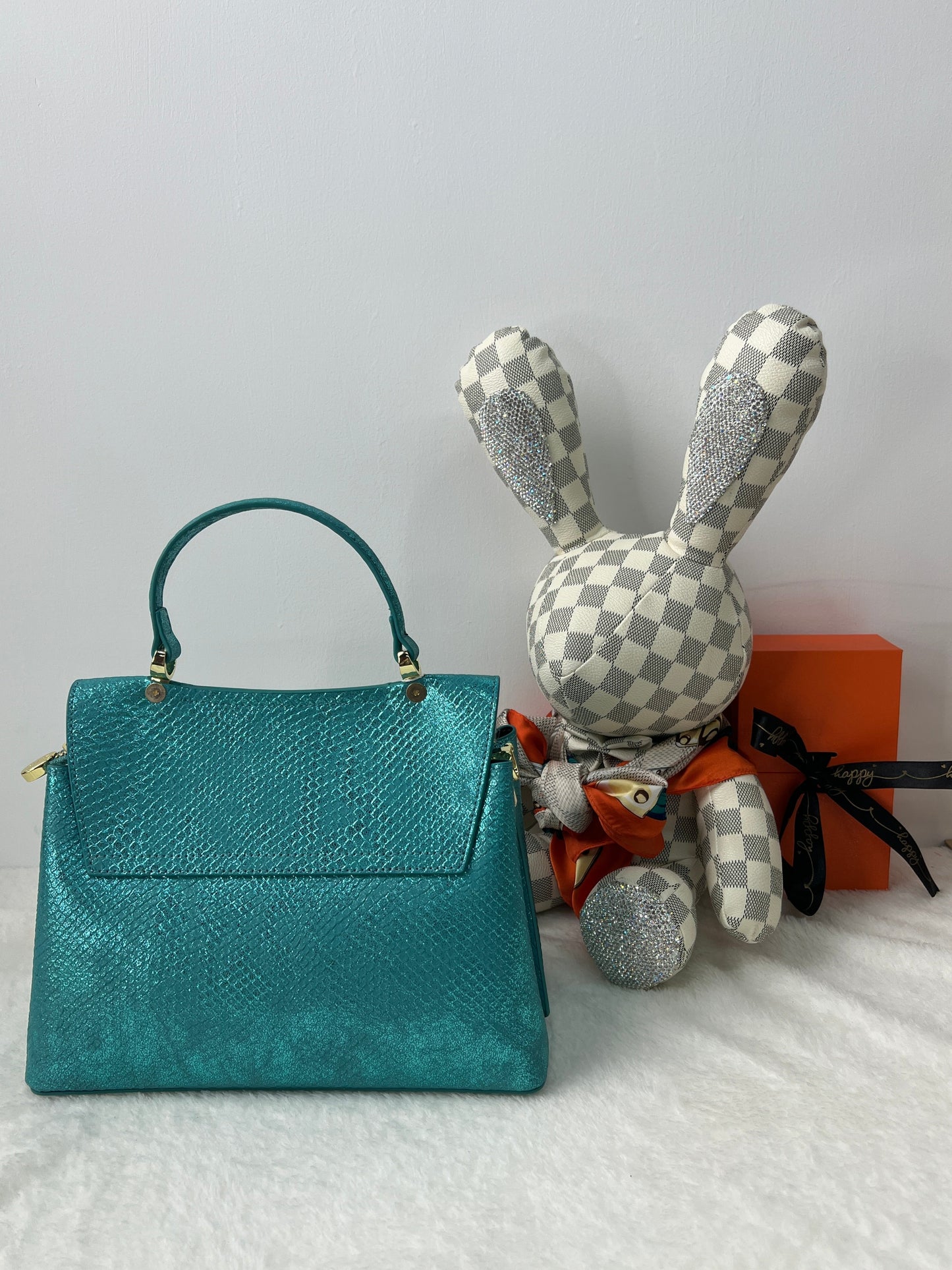 Blue shoulder bag