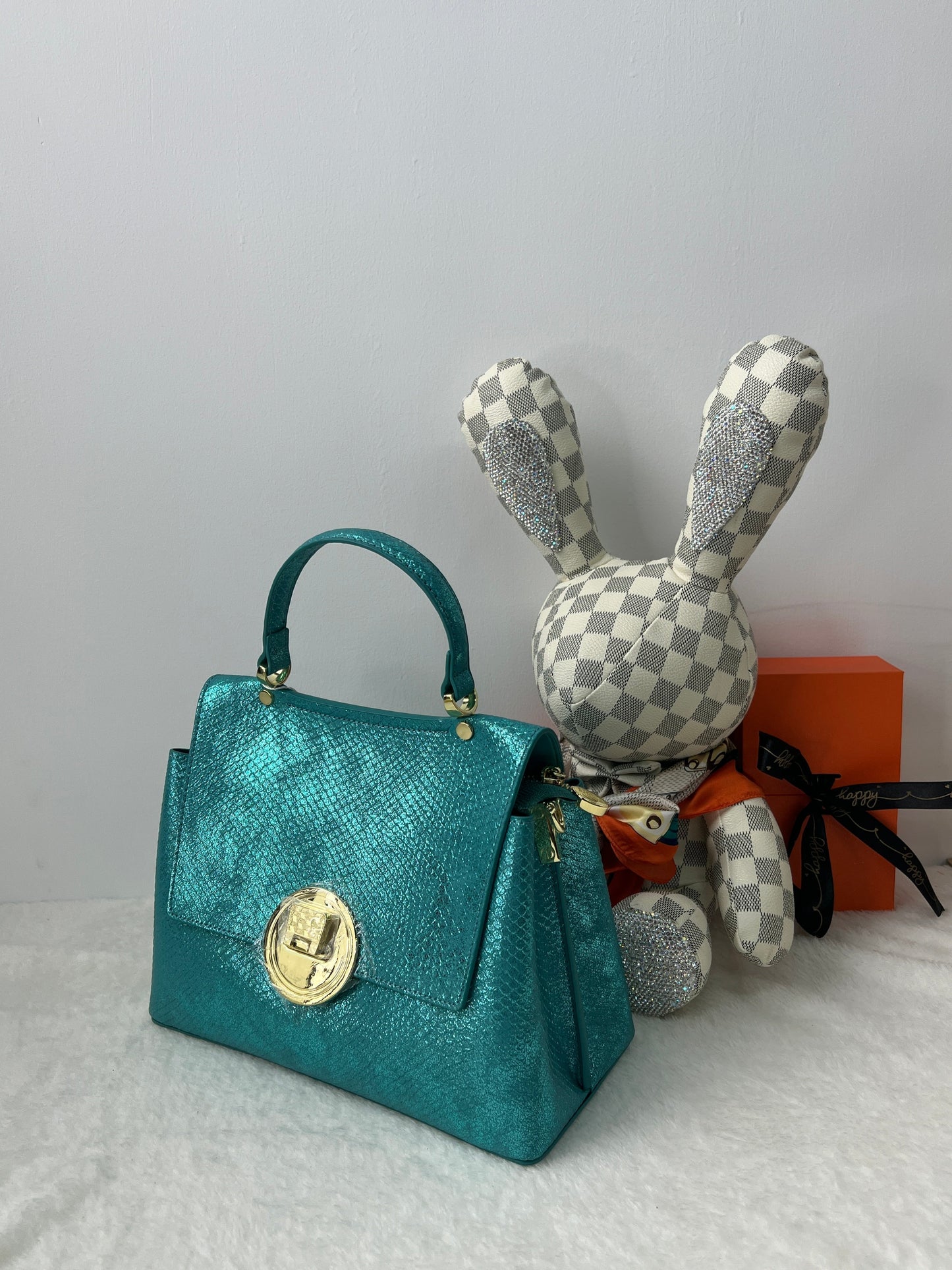 Blue shoulder bag